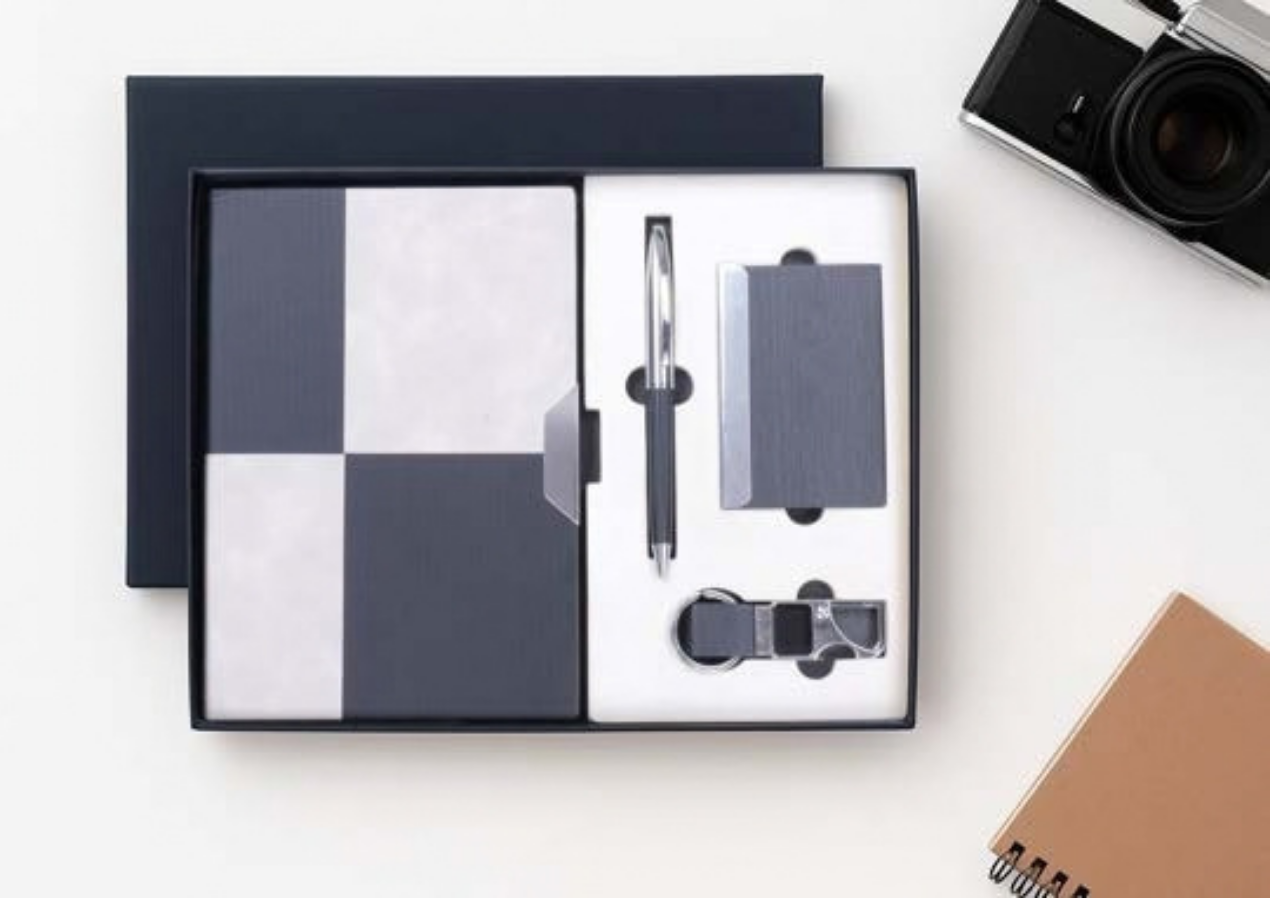 Monochrome Geometric Corporate Welcome Box